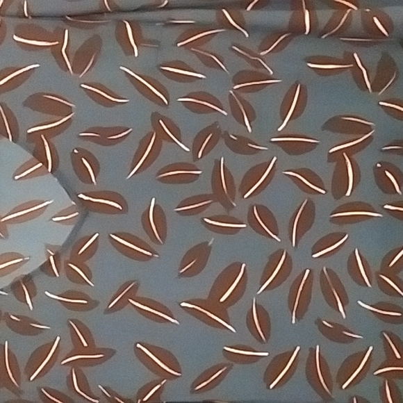 Cabi shadow leaf teal blouse - Picture 6 of 6